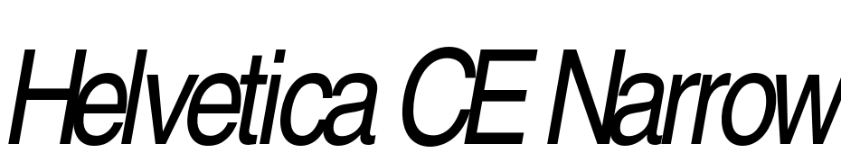 Helvetica CE Narrow Oblique Yazı tipi ücretsiz indir